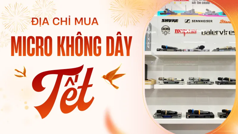 Địa Chỉ Mua Micro Không Dây Chính Hãng Dịp Tết Bảo Hành Chính Hãng, Yên Tâm Sử Dụng