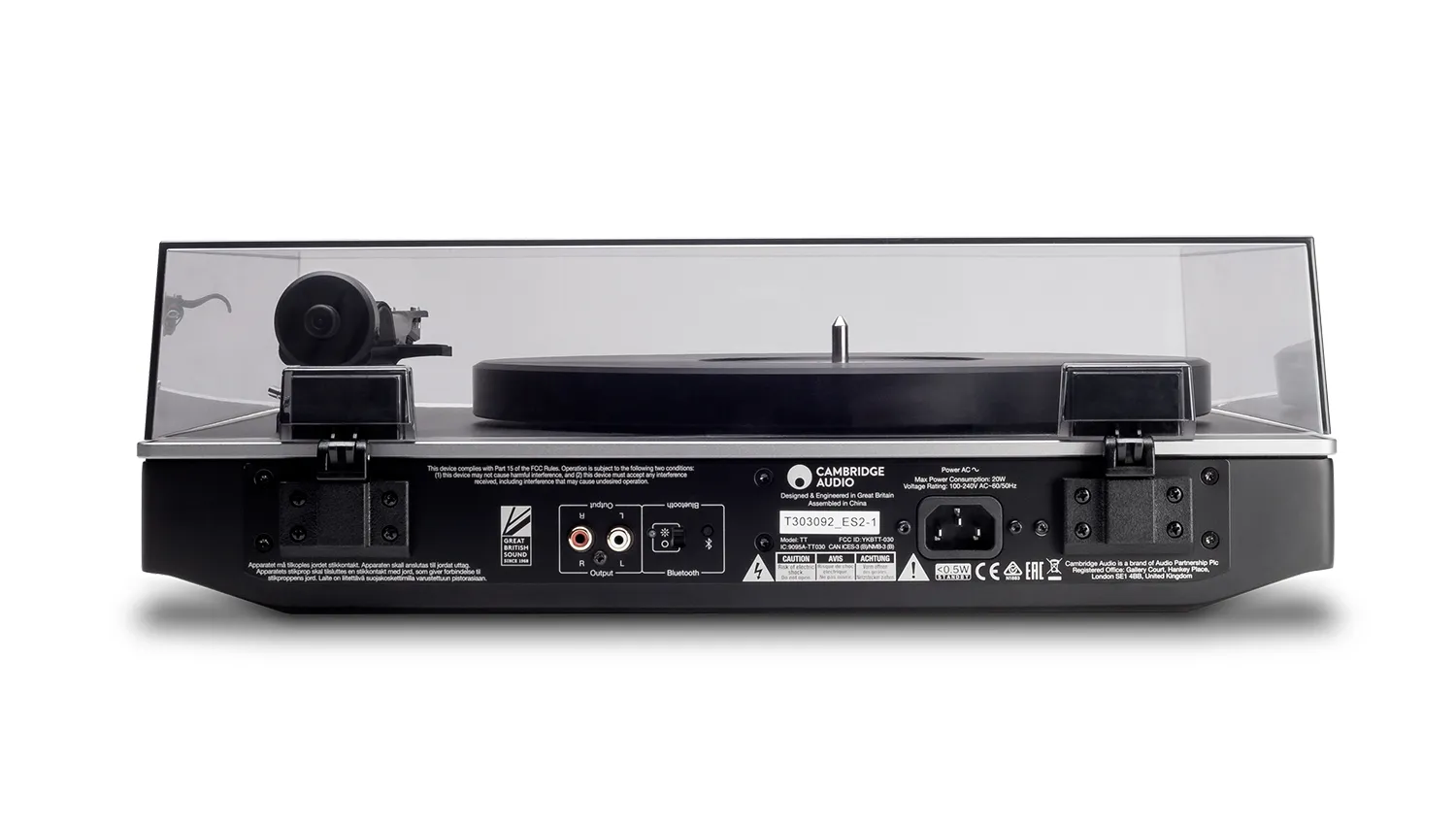 mặt sau đầu đĩa than Cambridge Audio Alva TT