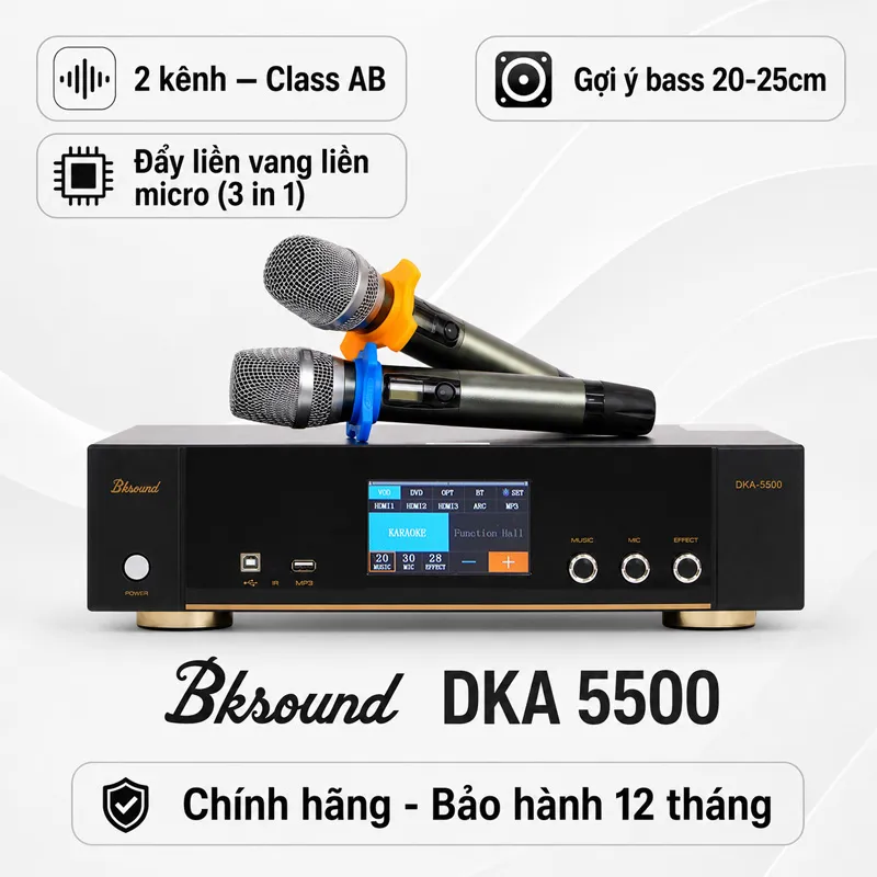 Digital Karaoke Power Amplifier Bksound DKA 5500