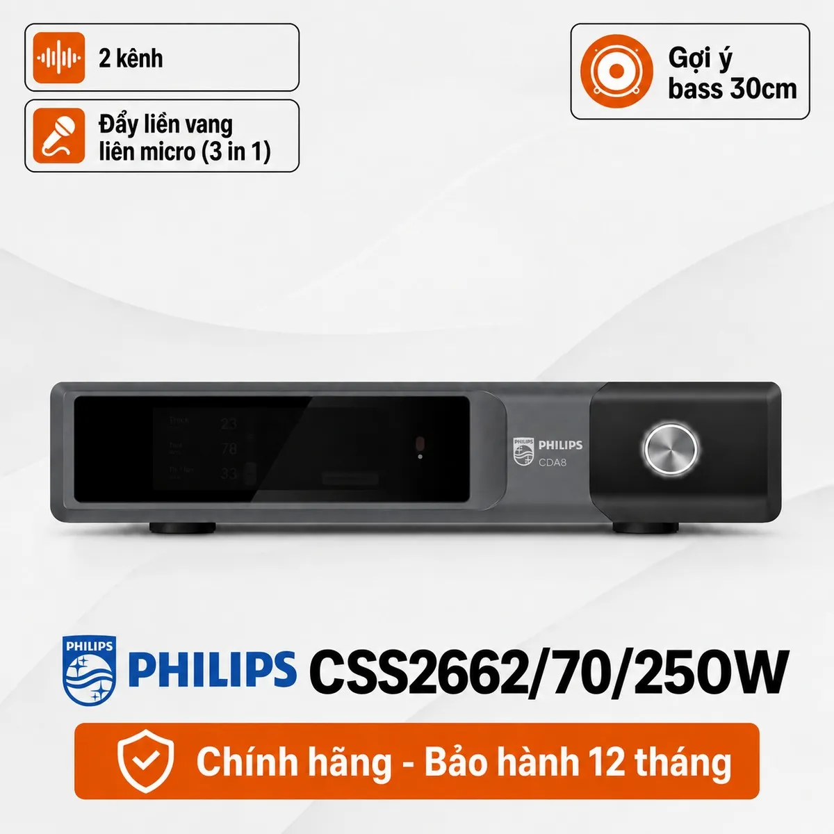 Digital Karaoke Power Amplifier Philips CSS2662/70/250W