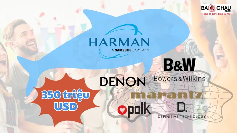 HARMAN International chi 350 triệu USD thâu tóm loạt ông lớn âm thanh: B&W, Denon, Marantz, Polk, Definitive Technology