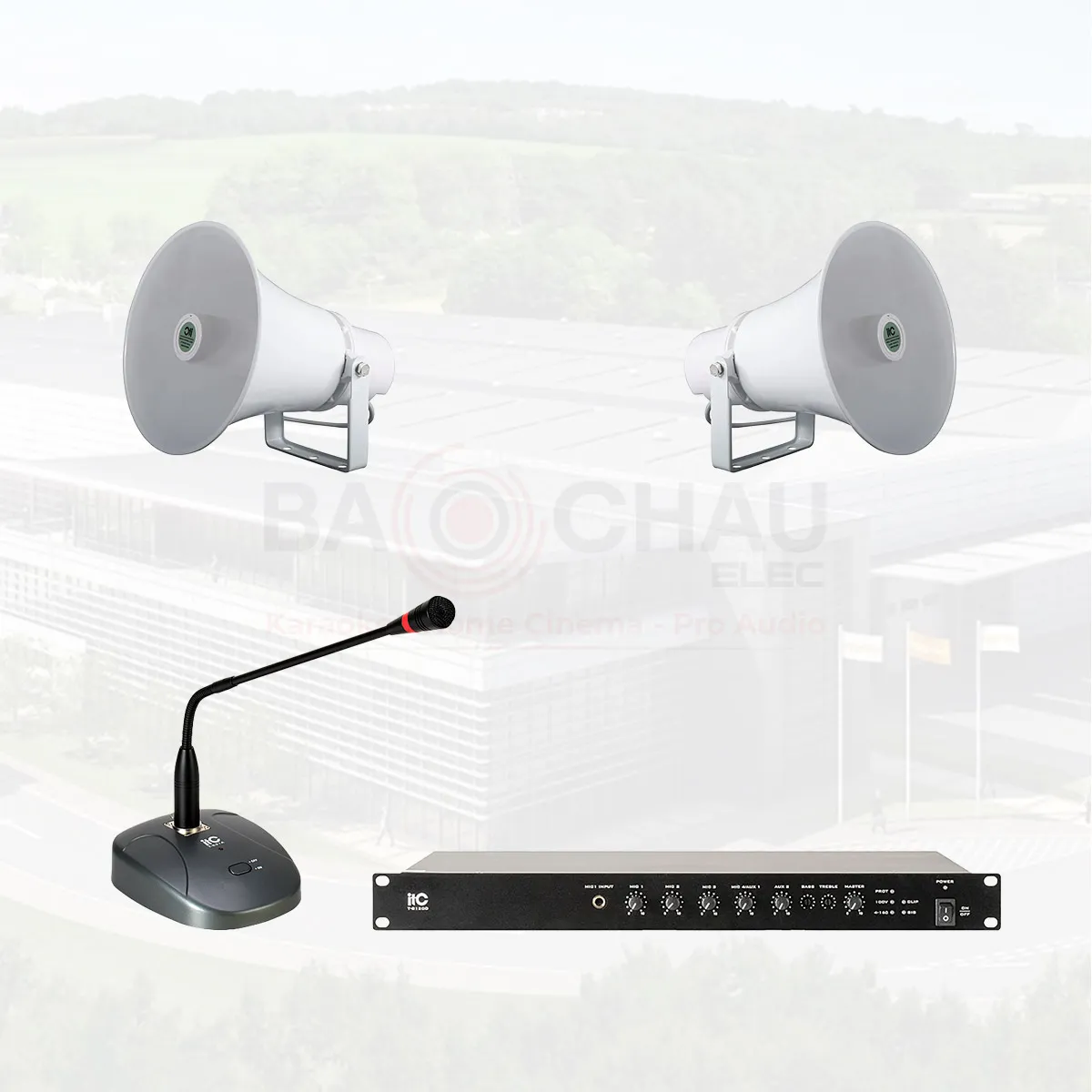 Hệ thống âm thanh nhà xưởng 1000m2