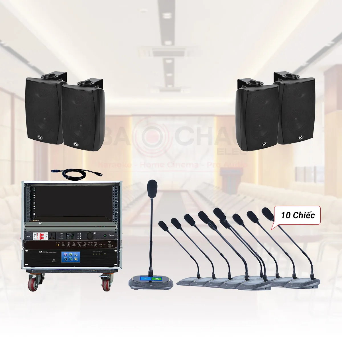 Hệ thống âm thanh phòng họp, hội thảo 60-80m2