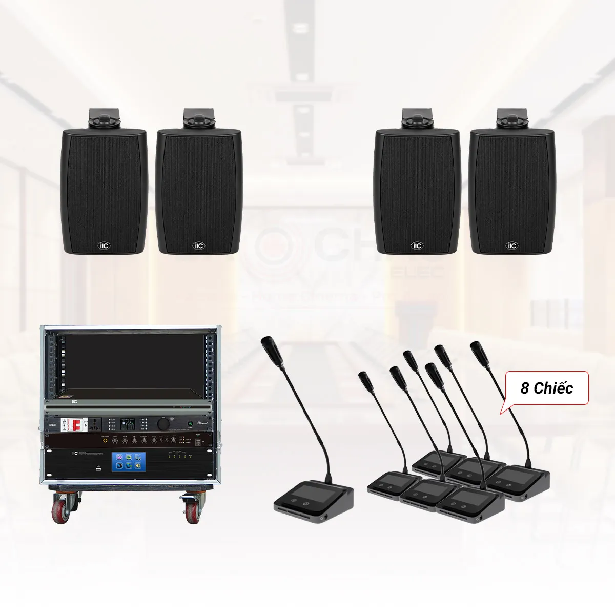 Hệ thống âm thanh phòng họp, hội thảo ITC không dây 50-70m