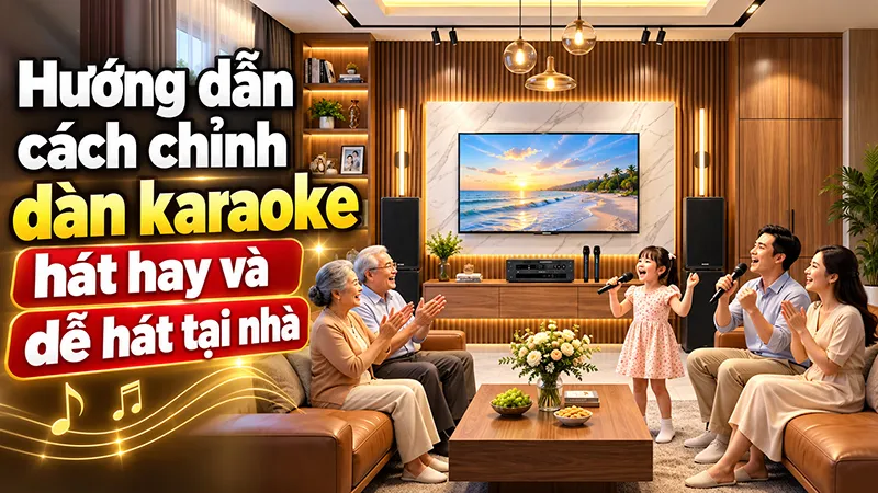 Hướng dẫn cách chỉnh dàn karaoke hát hay và dễ hát tại nhà