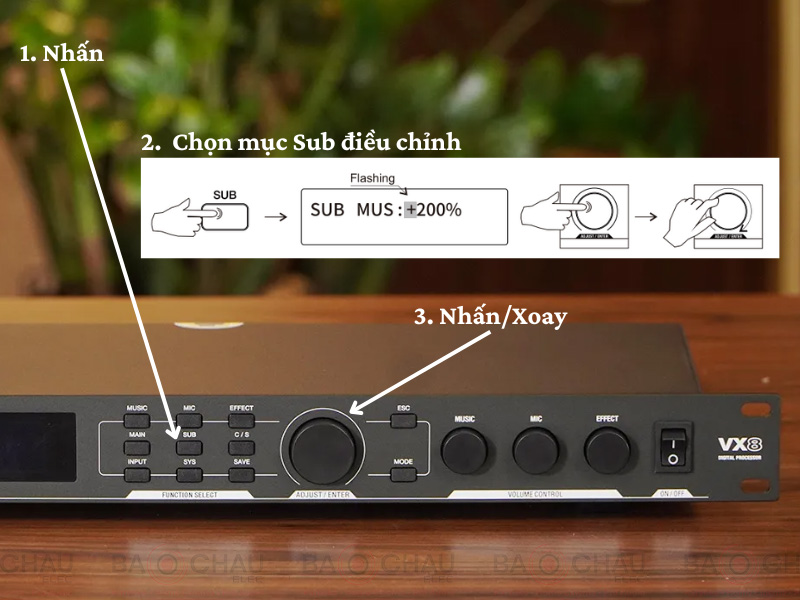 Hướng dẫn sử dụng vang số JBL VX8