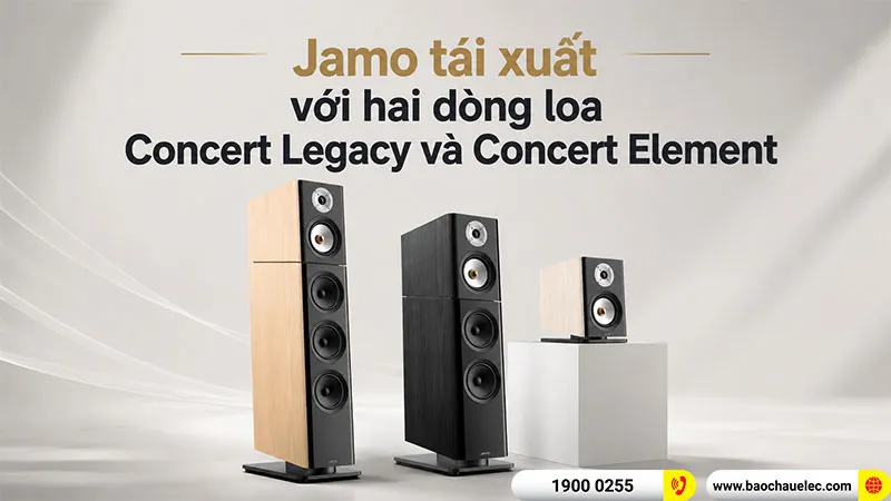 Jamo tái xuất với hai dòng loa Concert Legacy và Concert Element mới tại High End Vienna 2026