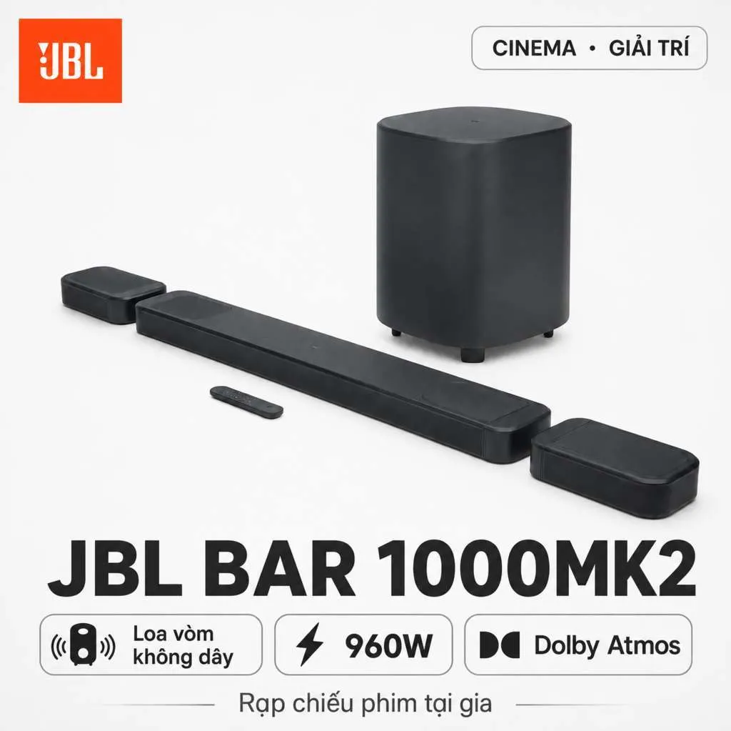 Loa Soundbar JBL Bar 1000MK2 
