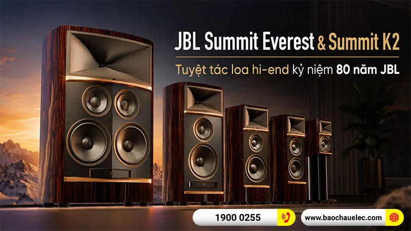 JBL Summit Everest và Summit K2 ra mắt: Tuyệt tác loa hi-end kỷ niệm 80 năm JBL