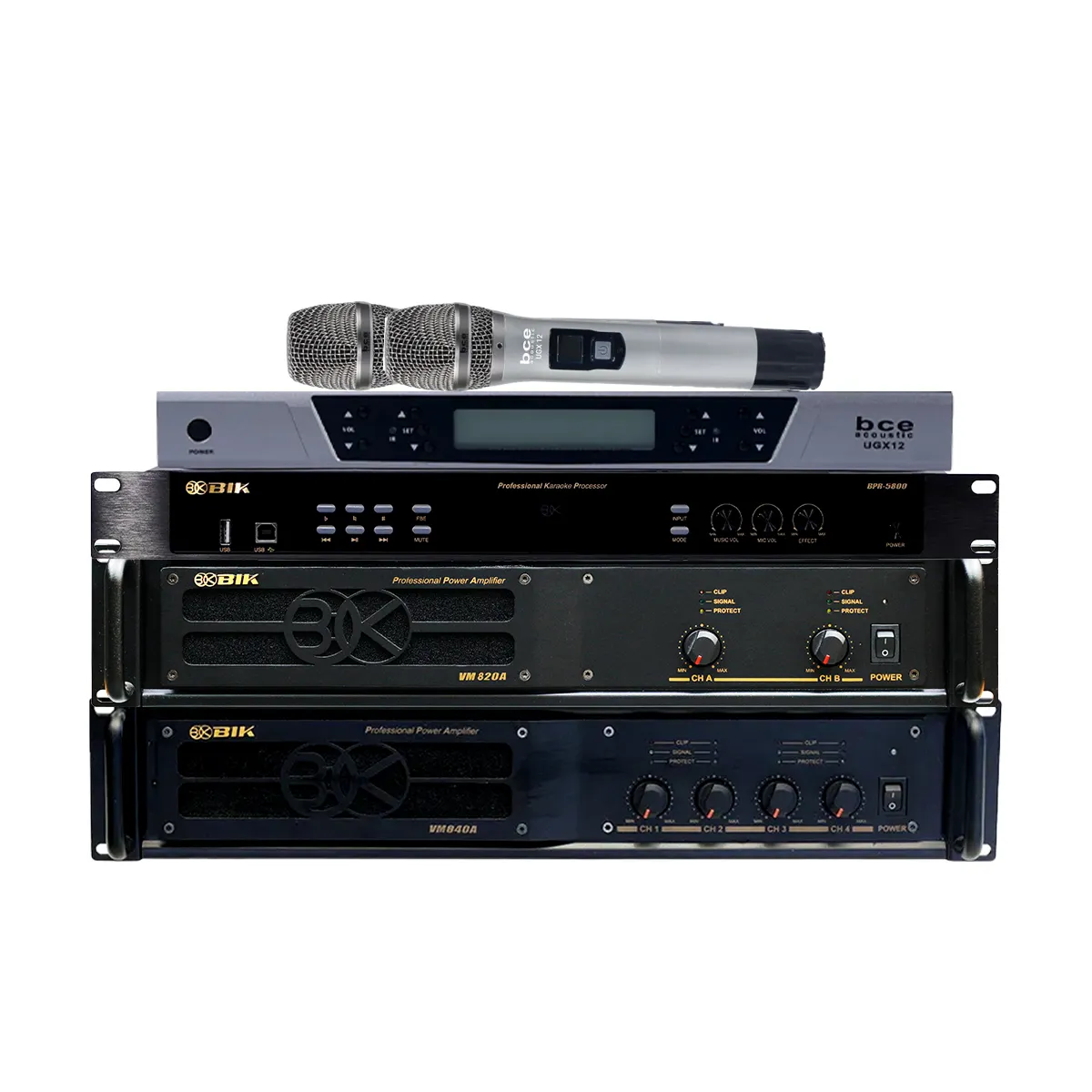 Dàn karaoke kinh doanh BC-27KD (30m2) (Domus DP6212 MAX, BIK VM 840A, BIK VM 820A, BIK BPR-5800, RXW 18C, BCE UGX12) - Hình 8
