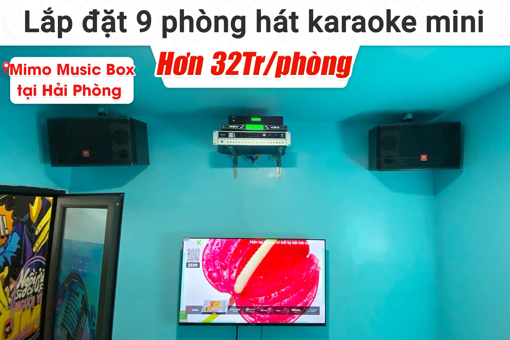 Lắp đặt 9 phòng karaoke box mini cho quán Mimo Music box tại Hải Phòng