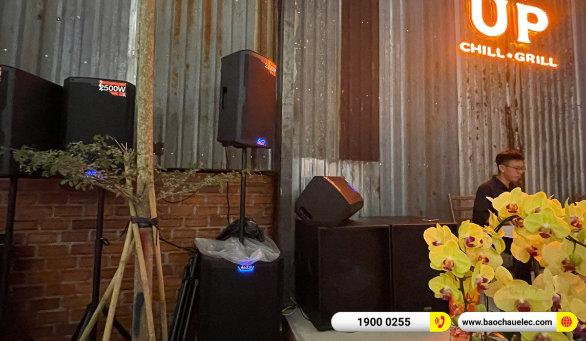 Lắp đặt &acirc;m thanh nh&agrave; h&agrave;ng Alto cho qu&aacute;n buffet lẩu nướng Up Grill & Chill tại Cần thơ