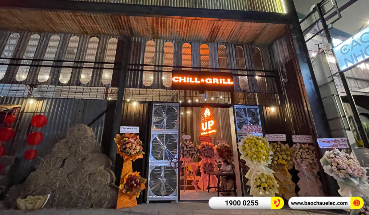 Lắp đặt &acirc;m thanh nh&agrave; h&agrave;ng Alto cho qu&aacute;n buffet lẩu nướng Up Grill & Chill tại Cần thơ