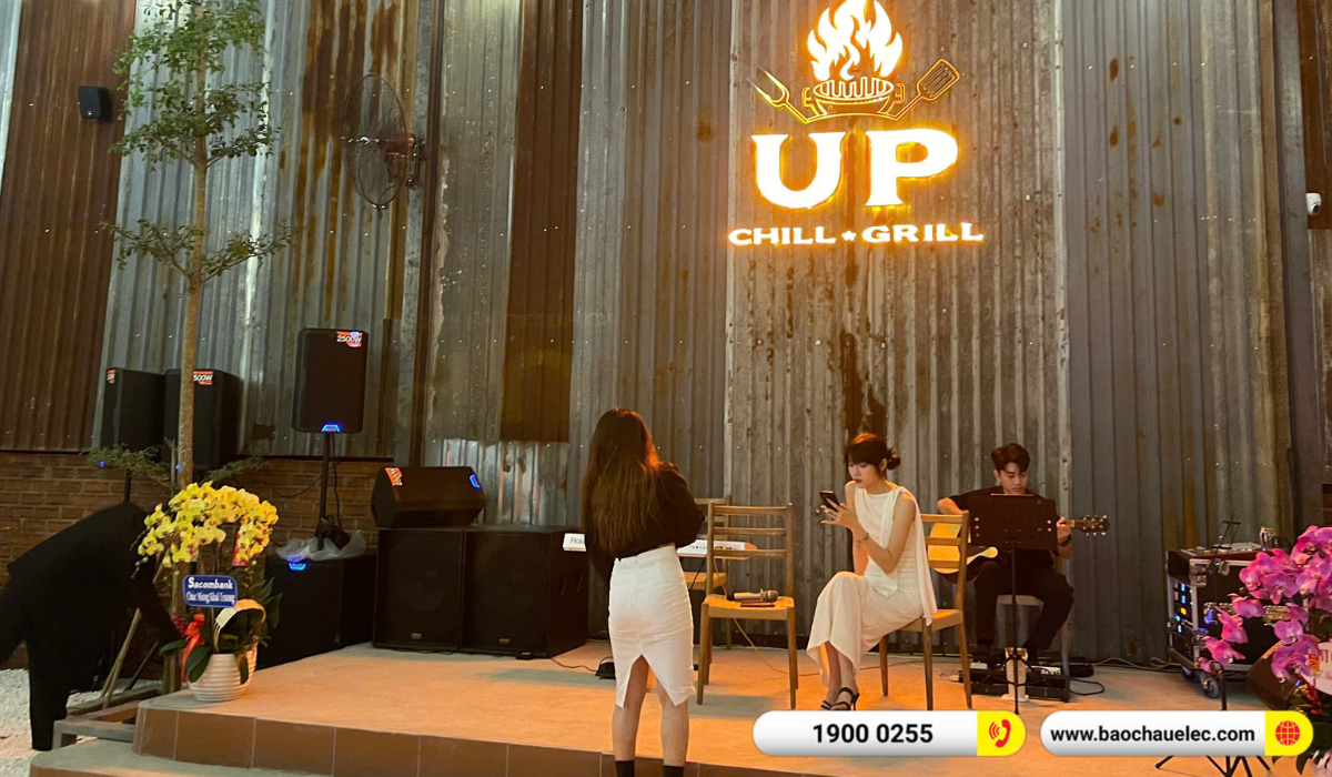 Lắp đặt &acirc;m thanh nh&agrave; h&agrave;ng Alto cho qu&aacute;n buffet lẩu nướng Up Grill & Chill tại Cần thơ