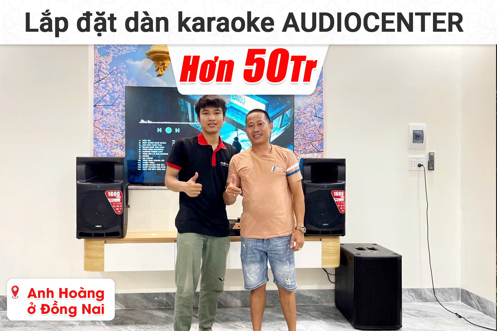 lắp đặt dàn karaoke Audiocenter
