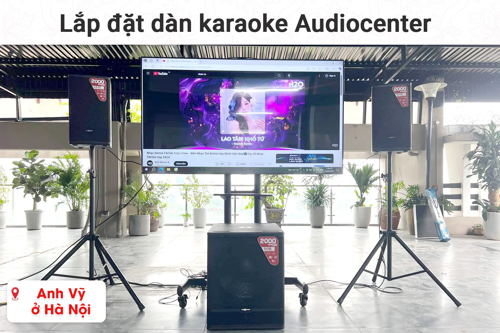 Lắp đặt dàn âm thanh hội trường Audiocenter
