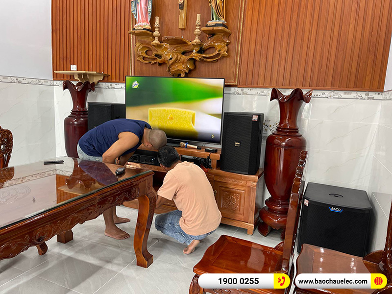 lắp đặt d&agrave;n karaoke