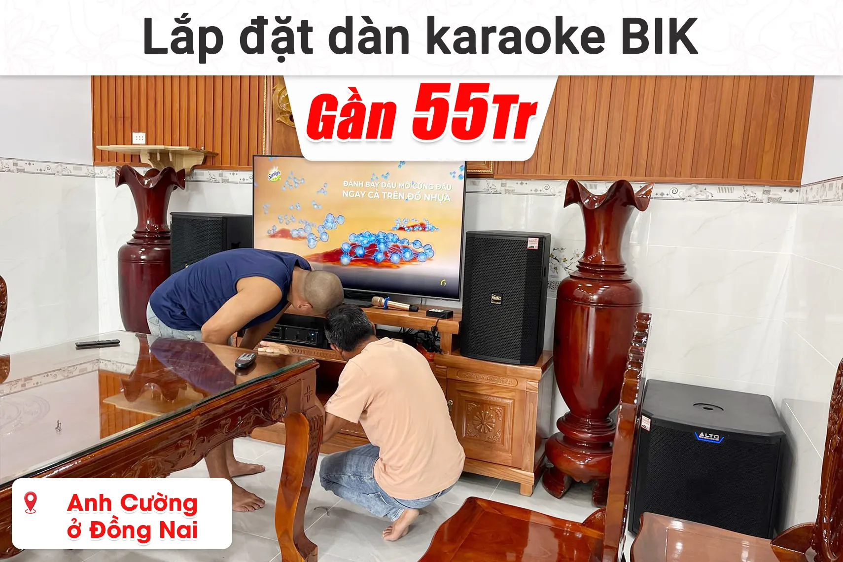 lắp đặt dàn karaoke