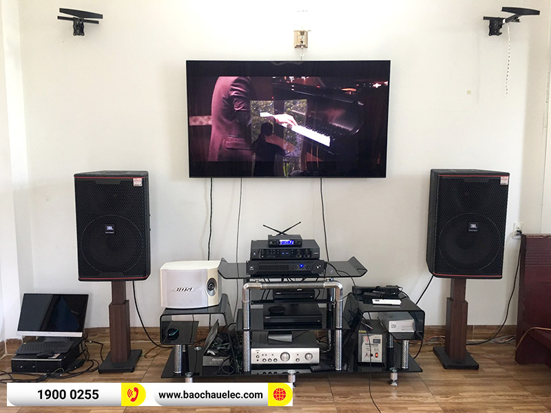 lắp đặt d&agrave;n karaoke JBL