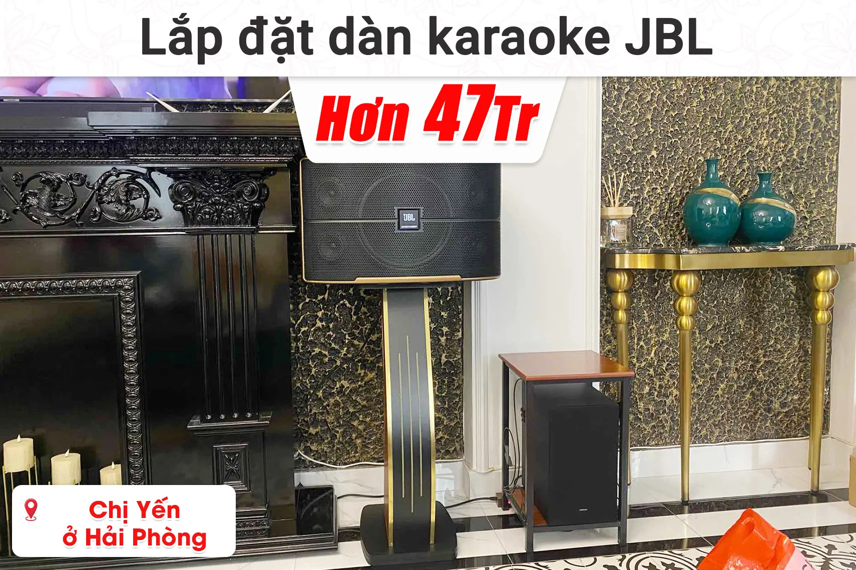 Lắp đặt dàn karaoke JBL hơn 47 triệu cho chị Yến ở Hải Phòng (JBL Pasion 12, BIK BPR-5800, BIK VM620A, BIK BJ-W25AV II,...)