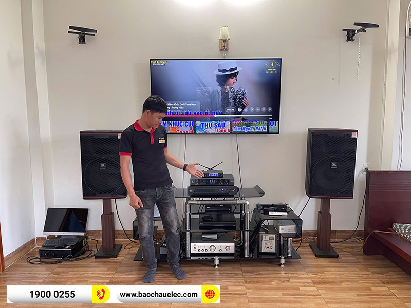 lắp đặt d&agrave;n karaoke JBL