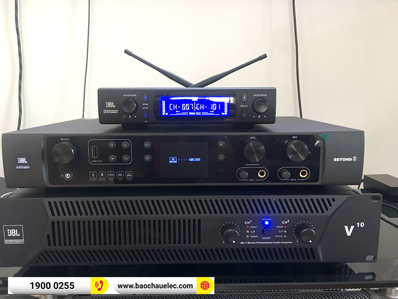 lắp đặt d&agrave;n karaoke JBL