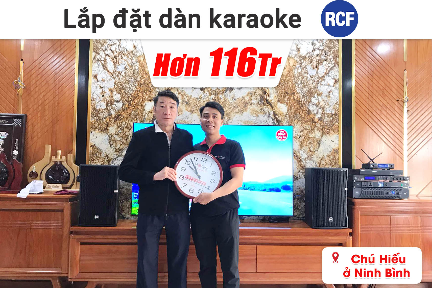 Lắp đặt dàn karaoke RCF hơn 116 triệu cho chú Hiếu ở Ninh Bình (RCF CMAX 4110, JBL V8, JBL VX9, dBTechnologies Sub612, JBL VM300, Bksound M8,...)