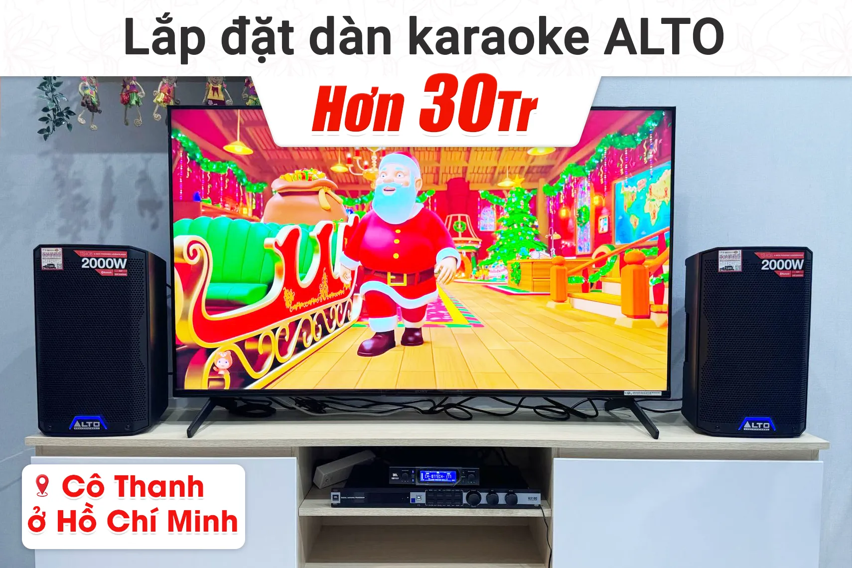 Lắp đặt dàn karaoke Alto hơn 30tr cho cô Thanh tại TP HCM