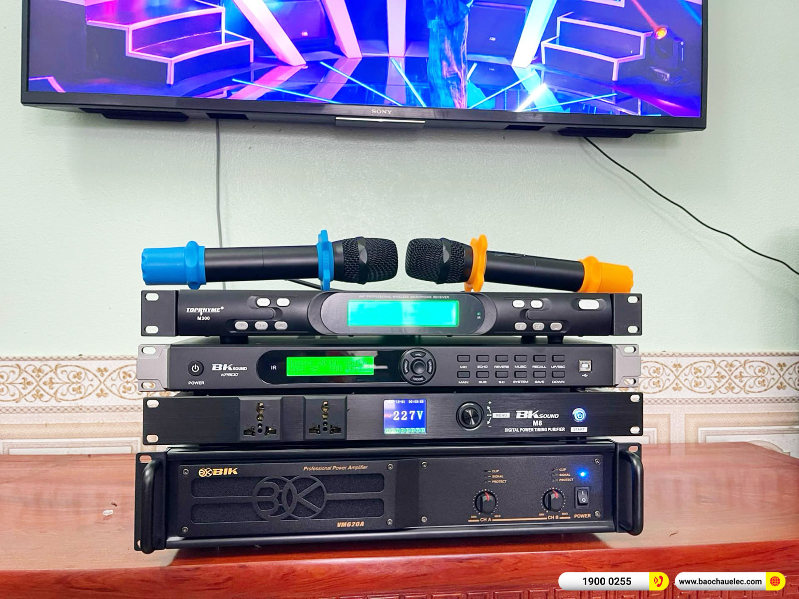Lắp đặt d&agrave;n karaoke BIK hơn 42tr cho anh Dương ở Thanh H&oacute;a