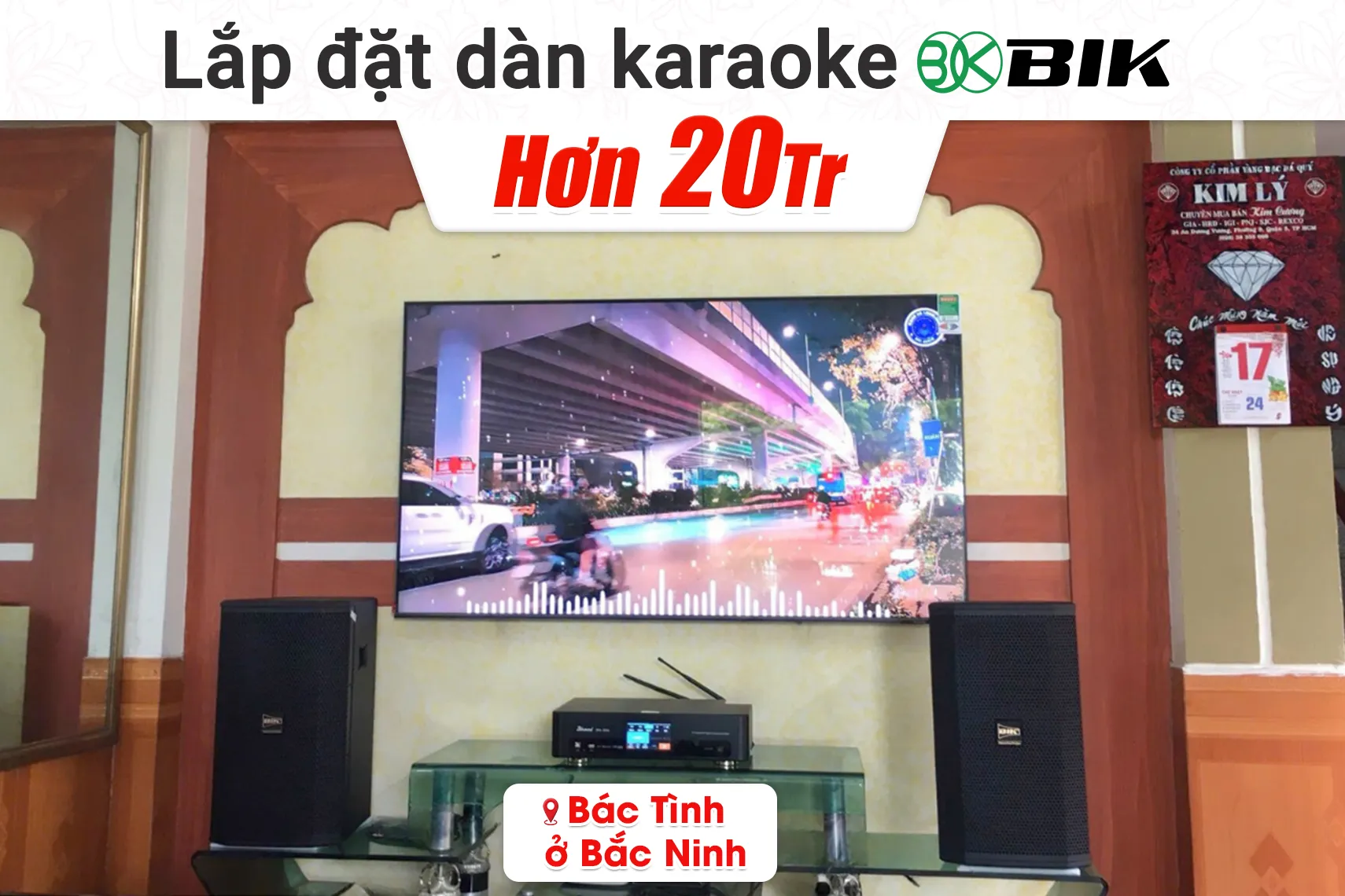 Lắp đặt dàn karaoke BIK hơn 20tr cho Bác Tình tại Bắc Ninh (BIK BSP 410II, Bksound DKA 6500)