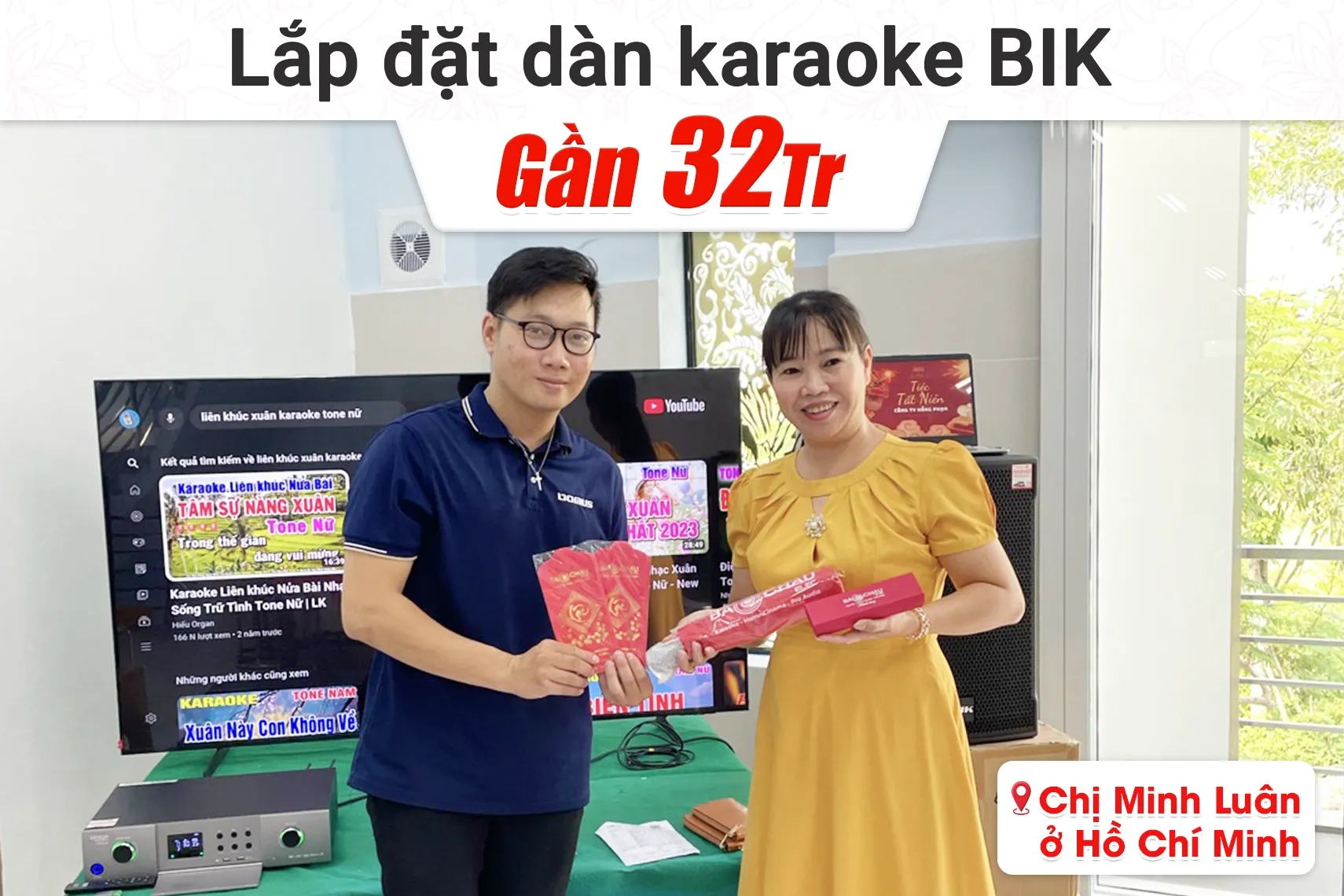 Lắp đặt dàn karaoke BIK gần 32tr cho chị Minh Luân tại TP HCM