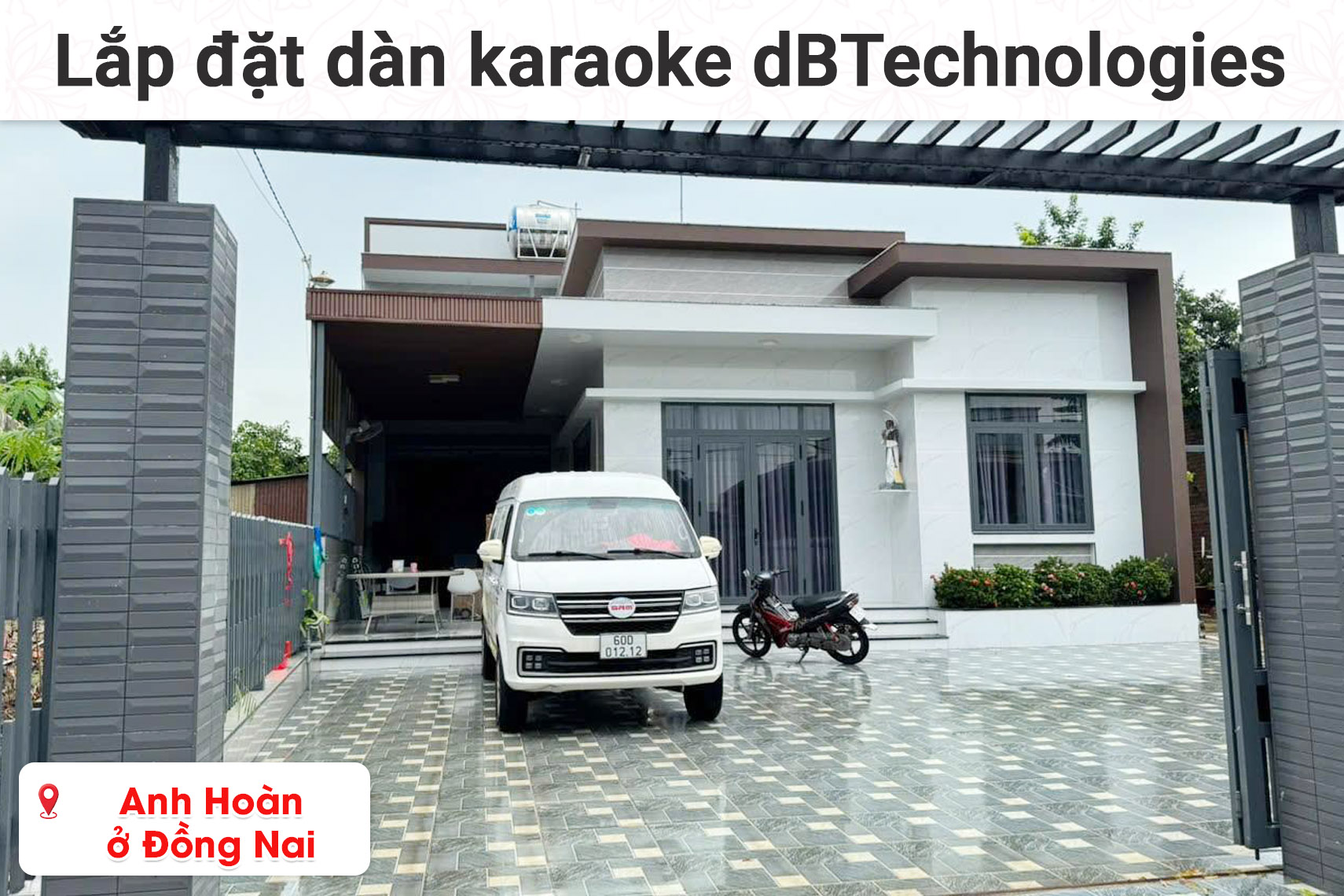 Lắp đặt dàn karaoke dBTechnologies cao cấp cho anh Hoàn ở Đồng Nai (dBTechnologies Vio X12, Sub615, JBL VX8, Baiervires BS-9800,...)