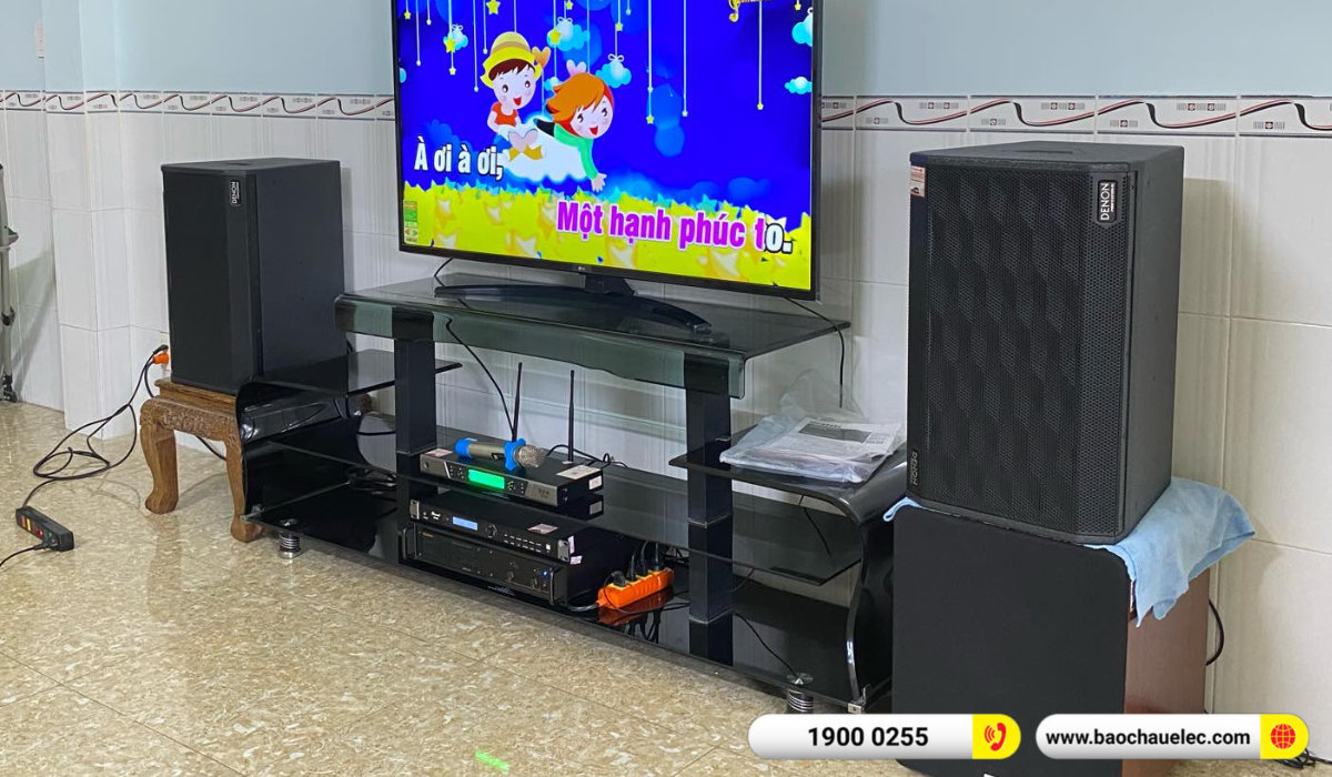 Lắp đặt d&agrave;n karaoke Denon hơn 38tr cho anh H&ugrave;ng tại Đồng Nai