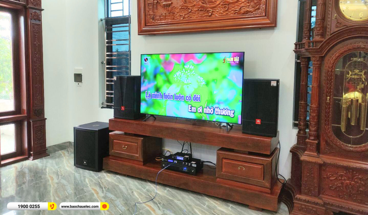 Lắp đặt d&agrave;n karaoke JBL hơn 80tr cho chị Trang tại Nam Định