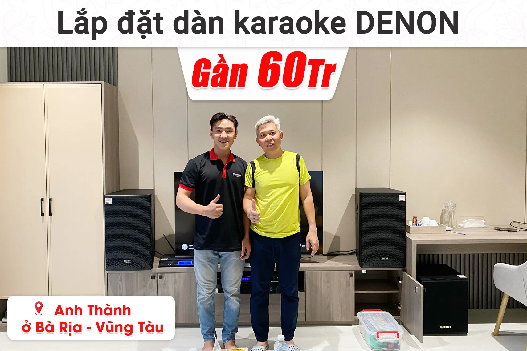 lắp đặt dàn karaoke Denon