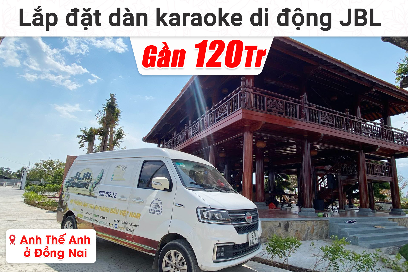 Lắp đặt dàn karaoke di động JBL