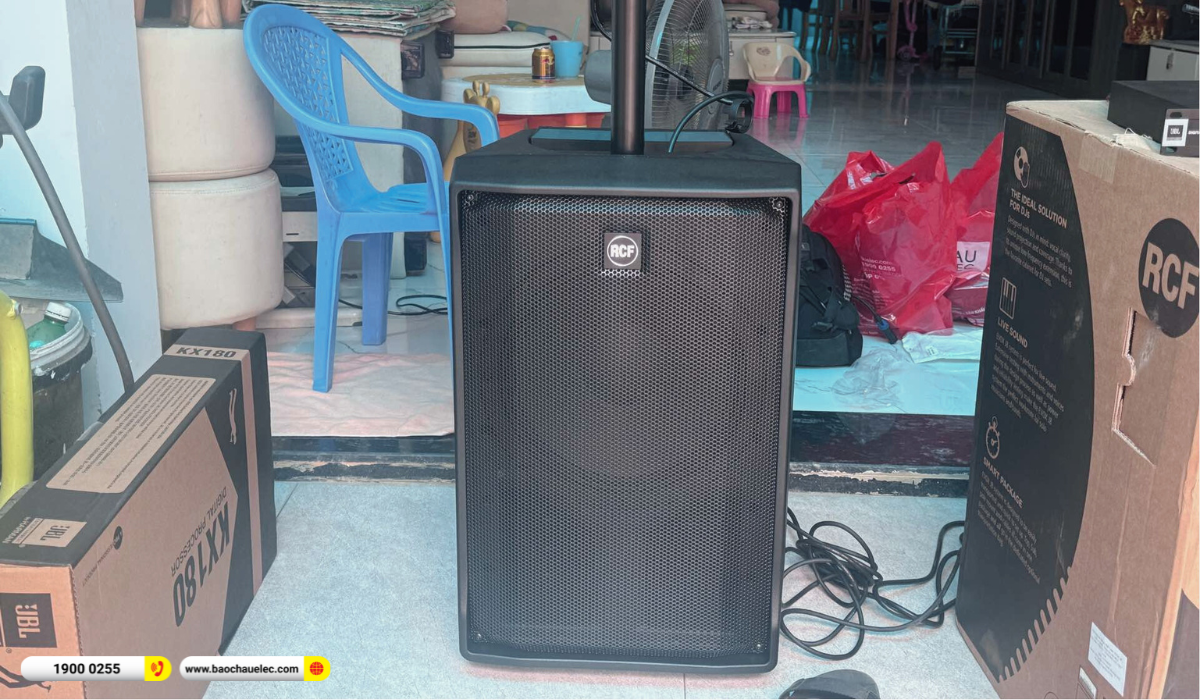 Lắp đặt d&agrave;n karaoke di động RCF hơn 73tr cho anh Vũ tại TP HCM