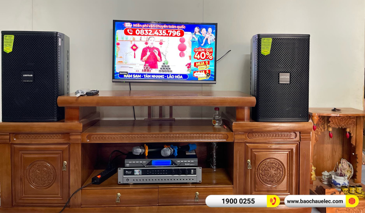 Lắp đặt d&agrave;n karaoke Domus hơn 19tr cho anh Cường tại Đồng Nai