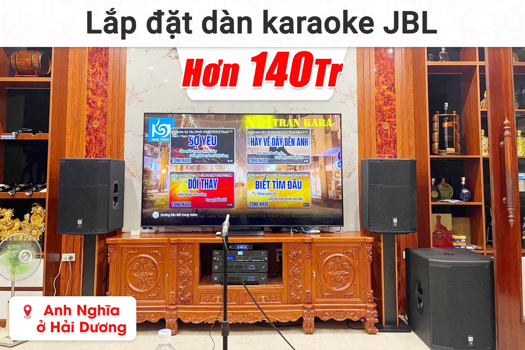 Lắp đăt dàn karaoke JBL