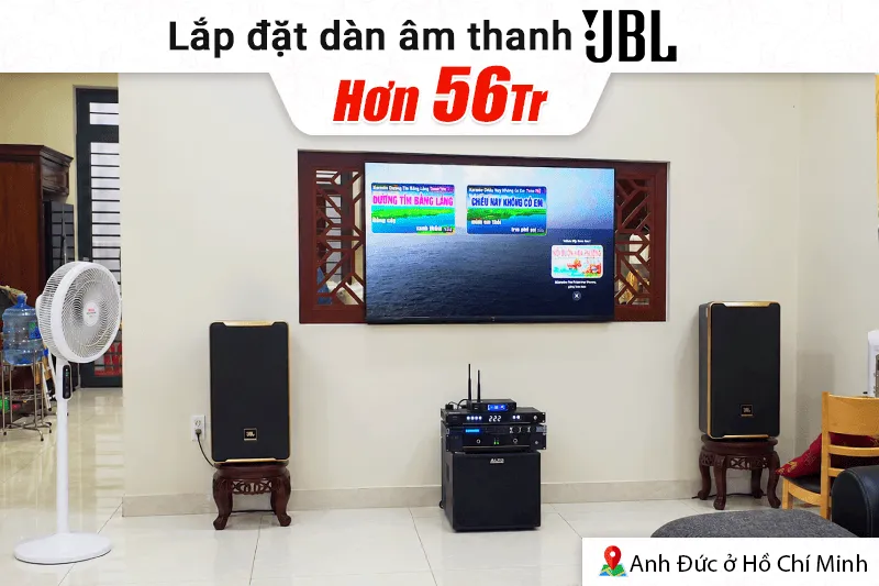 Lắp đặt dàn karaoke JBL hơn 56tr cho anh Đức tại TP HCM (JBL D Ultra, Wolfirst V8, JBL KX190, Alto TX12S, JBL VM300...)