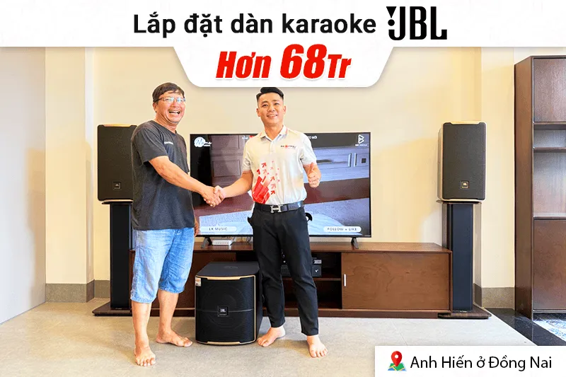 Lắp đặt dàn karaoke JBL hơn 68tr cho anh Hiến tại Đồng Nai (JBL D Plus, JBL V6, JBL KX190, JBL Pasion 12SP, JBL VM300, BIK LH-PS80)