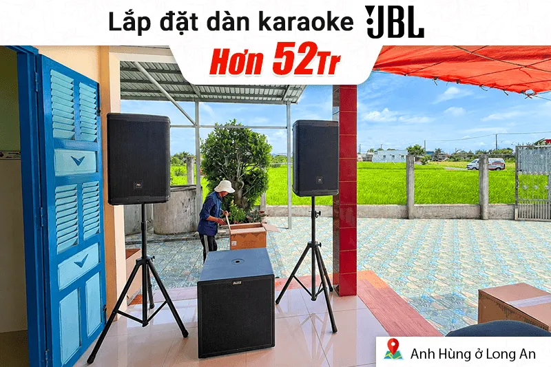 Lắp đặt dàn karaoke JBL hơn 52tr cho anh Hùng tại Long An (JBL Eon 715, BIK VK-R51, Alto TX18S, BIK VK-M51...)