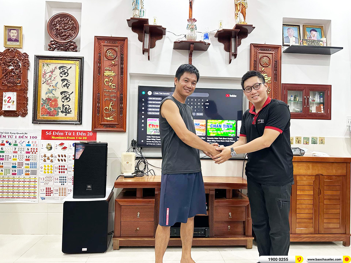 Lắp đặt d&agrave;n karaoke JBL hơn 45tr cho anh Huy ở TPHCM