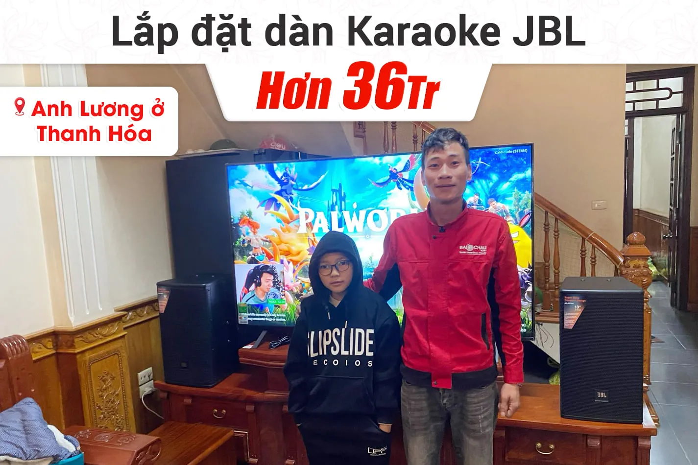 Lắp đặt dàn karaoke JBL hơn 36tr cho anh Lương ở Thanh Hóa