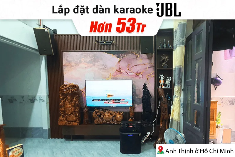 Lắp đặt dàn karaoke JBL hơn 53tr cho anh Thịnh tại TP HCM (JBL D Plus, BIK VM700A, BIK VK-R51, Alto TS12S, BIK VK-M51)