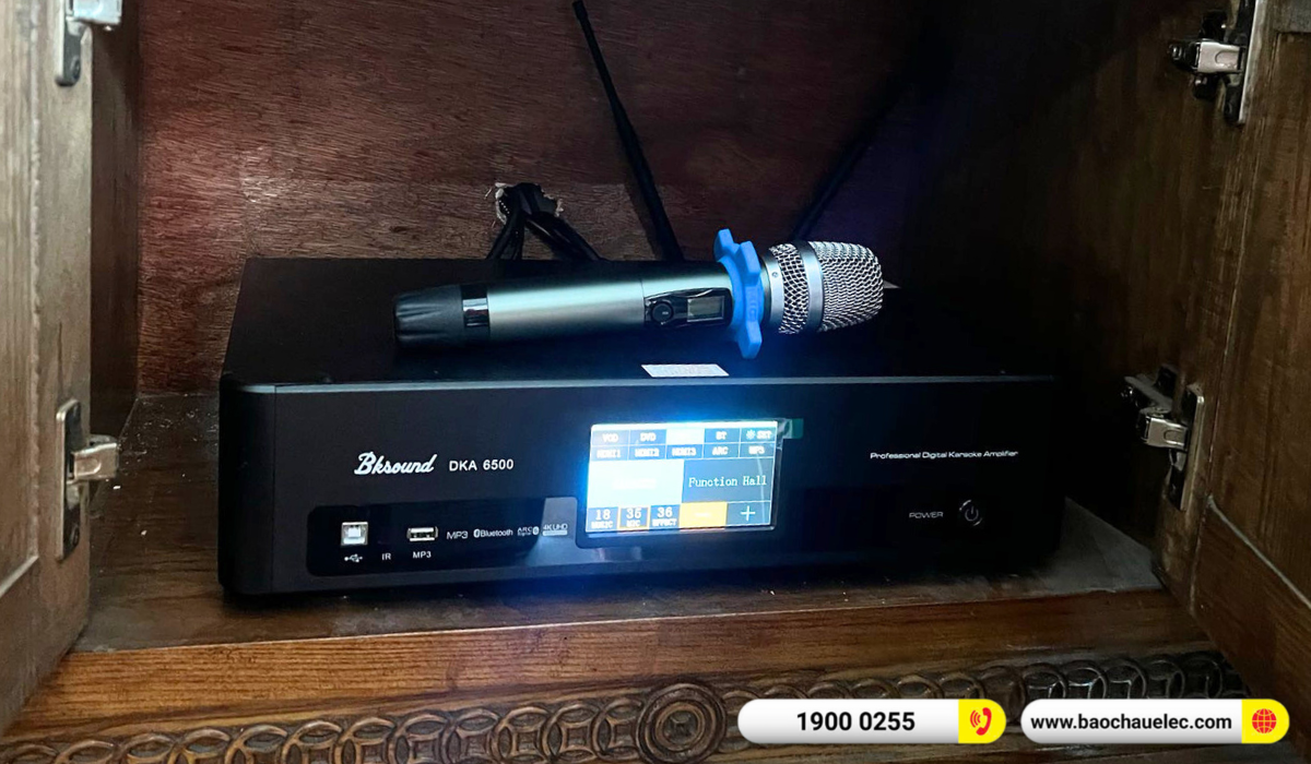 Lắp đặt d&agrave;n karaoke JBL hơn 37tr cho anh T&ugrave;ng tại H&agrave; Nội (JBL MTS10, Bksound DKA 6500, Bksound SW512)