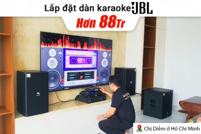 Lắp đặt dàn karaoke JBL hơn 88tr cho chị Diễm tại TP HCM (JBL KP4012 G2, JBL V8, JBL VX9, JBL IRX115S, JBL VM300, BIK BSQ-8)