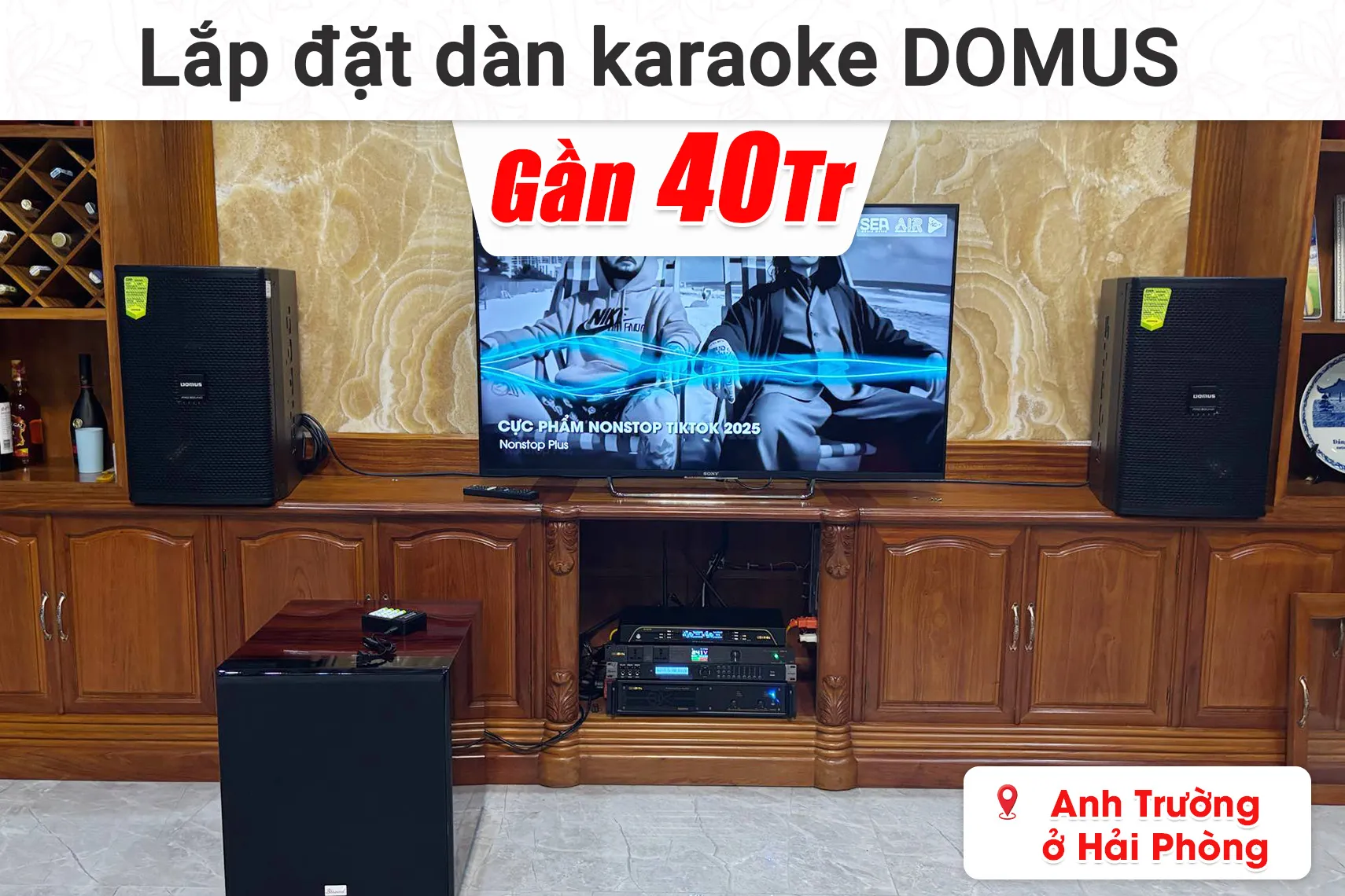 Lắp đặt dàn karaoke, nghe nhạc Domus