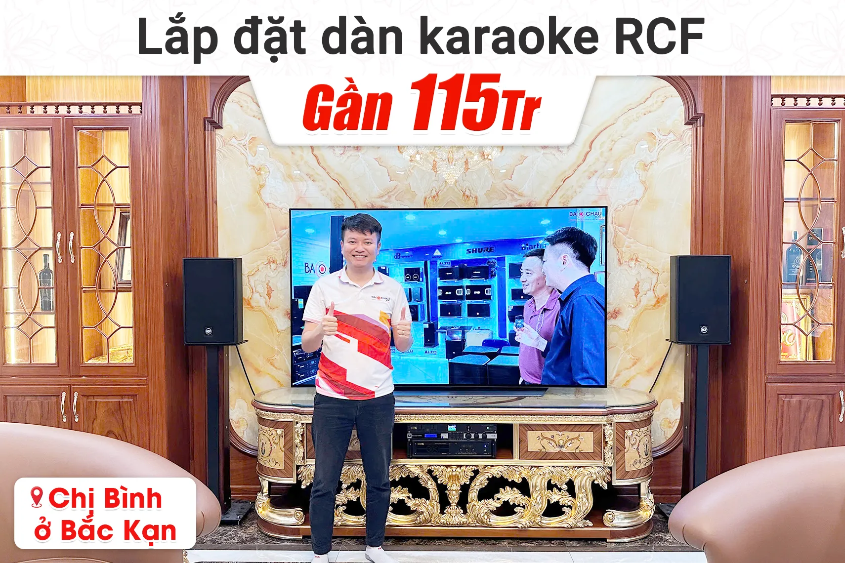 Lắp đặt dàn karaoke RCF gần 115tr cho biệt thự Tiểu Khu 4 tại Bắc Kạn
