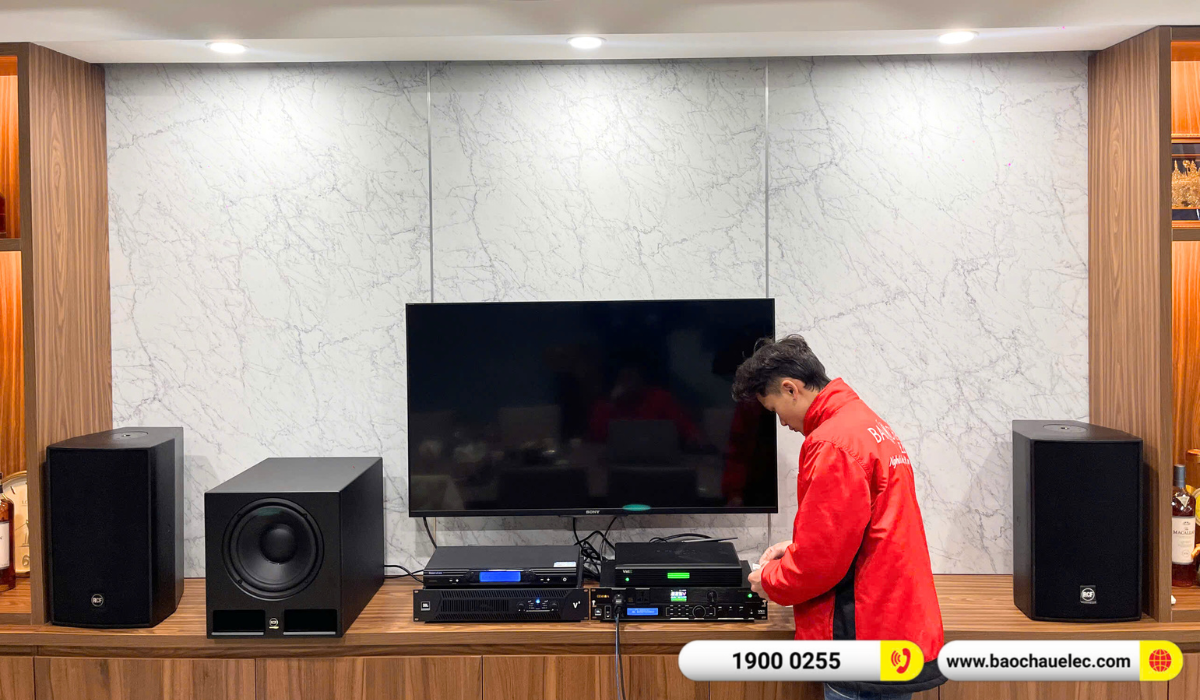 Lắp đặt d&agrave;n karaoke RCF hơn 122tr cho biệt thự Vinhomes Gardenia tại H&agrave; Nội